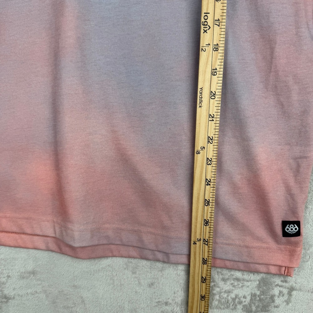 686 Everywhere Collection Mens Large Tie Dye Polo Shirt Dancing Bear Pink Grey‎ - Picture 6 of 6